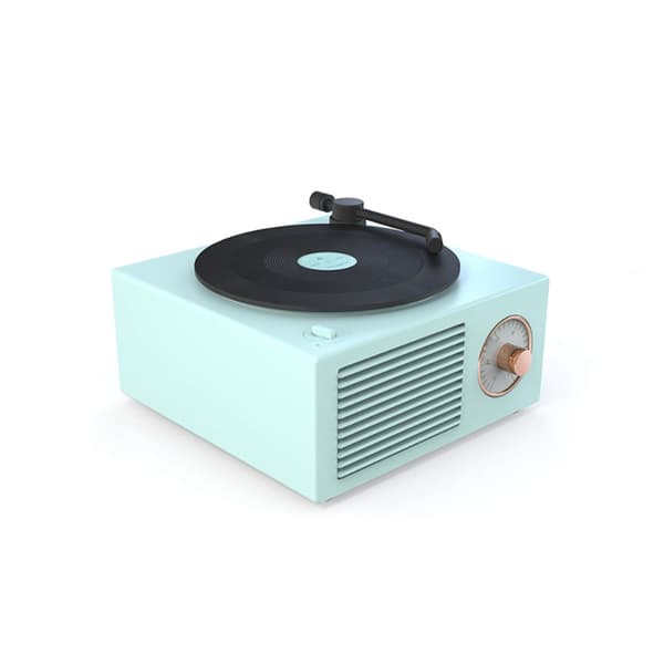 Retro Bluetooth-høyttaler med retro platespillerdesign