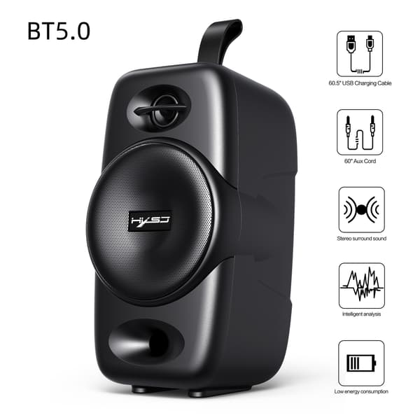 White Mobile Speaker Bluetooth 5.0 Desktop Wireless Speaker Subwoofer Audio Support TWS