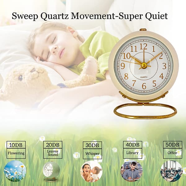 Simple Alarm Clock Decoration-Beige