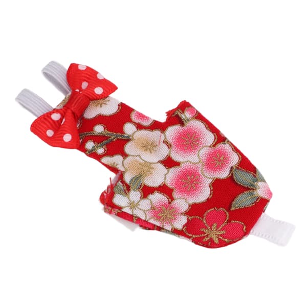 Parrot Flight Suits for Medium Birds, Washable Bird Diaper with Adjustable Elastic Shoulder Strap and Bow-knot Design, Reusable Bird with Inner Pocket
