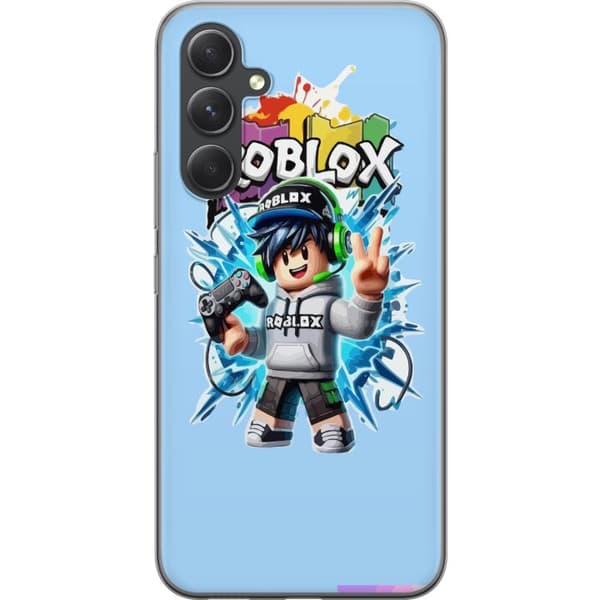 Compatible Mobile Case for Samsung Galaxy S24 Roblox Player Character with Headset and Controller