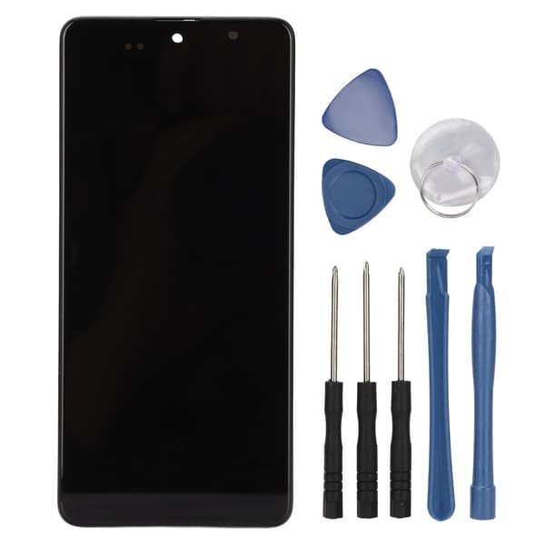 LCD-skærm Touch Screen Digitizer Ramme Samling Erstatning til Galaxy A51 SM‑A515F Mobiltelefon