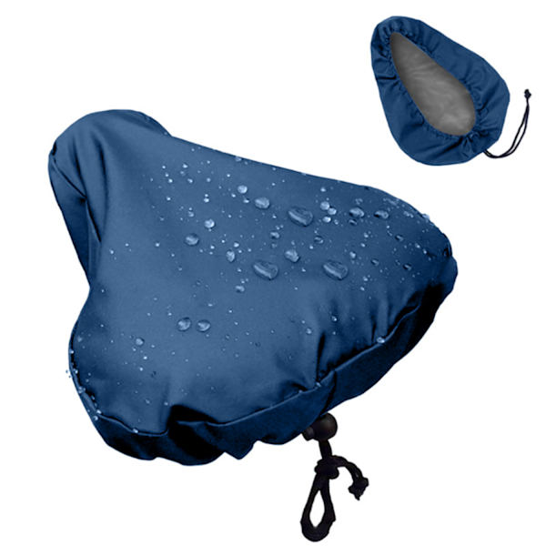 2-pack Waterproof Saddle Cover with Drawstring / Rain Cover for Bicycle Saddle Blue