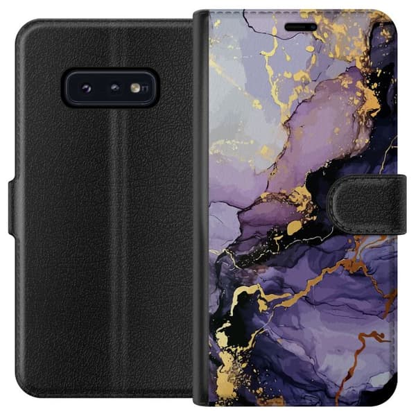 Compatible Wallet Case for Samsung Galaxy S10e Purple Marble