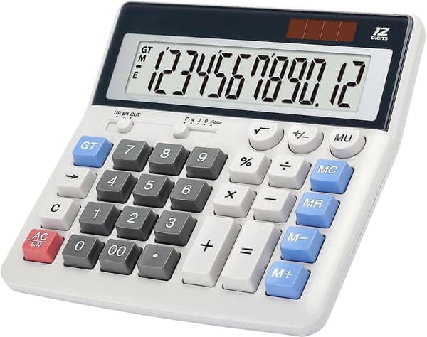 2025 New Calculator Large Buttons Large Display 12-Digit Desktop Calculator Office Calculator