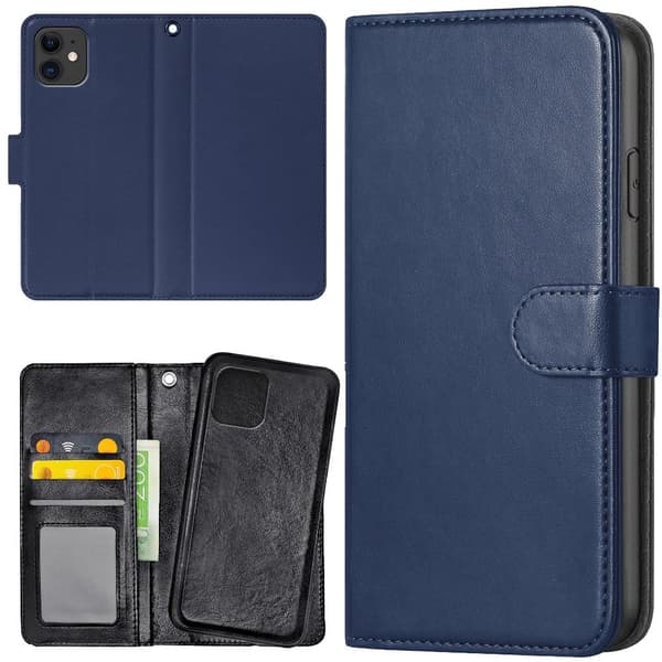 iPhone 12/12 Pro - Pungcover/Etui Mørkeblå