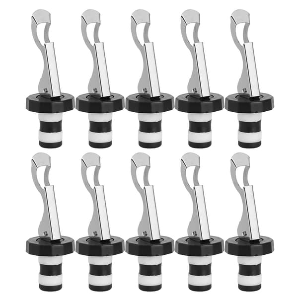10-pack Wine Bottle Stoppers Reusable Champagne Vacuum Plugs Kitchen Accessories