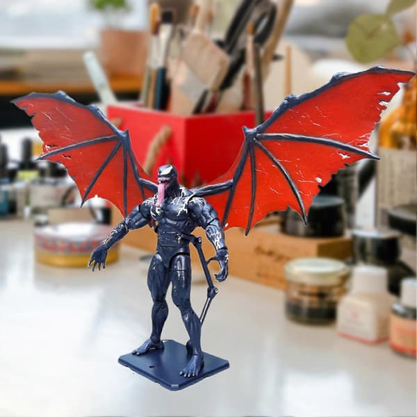 1 sæt Venom-figur, tovinget symbiot, bevægelige led, karakterminifigurer, samleobjekt, filmversion, actionfigur