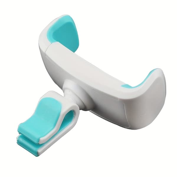 360° Roterbar Telefonholder til Ventil - Holdbart ABS-materiale, Elektronisk Tilbehør [DB] White Blue