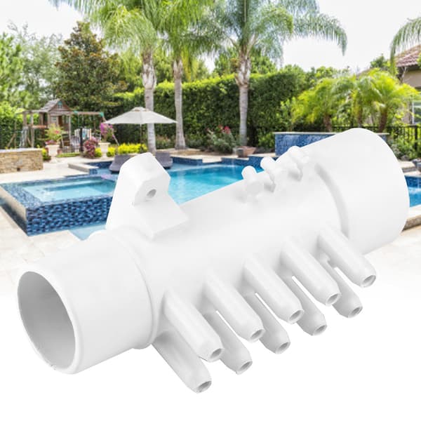 1.5 inch 10mm 10-Port PVC Pool Pipe Fitting Hot Spring Bathtub Spa Accessory