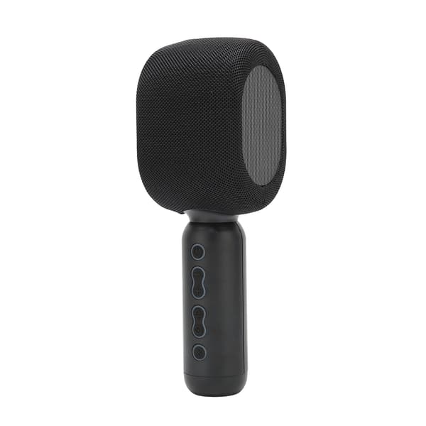 Wireless Microphone HiFi Dual Speakers Portable Handheld Bluetooth 5.0 Mic with Cool Light and 5 Voice Changing Effects