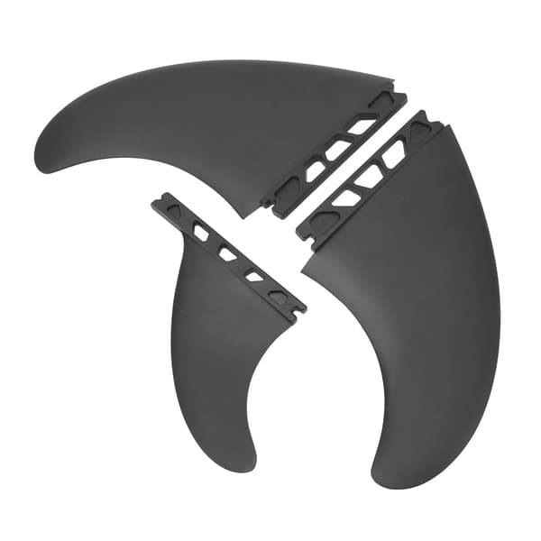 3 stk. fleksible, holdbare PVC-surfbrætfinner til oppustelige longboards