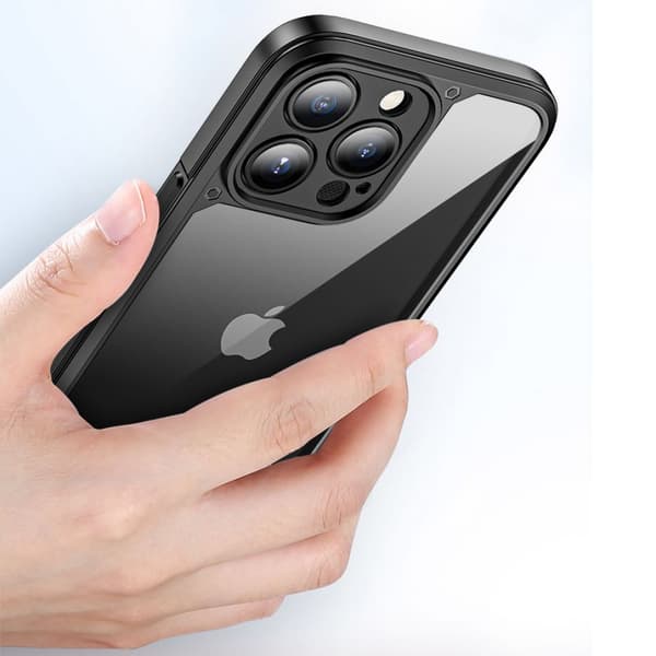 Crystal Clear Shockproof Case for iPhone 14 Pro, Anti-Yellowing Case with Military-Grade Protection & Wireless Charging Compatibility