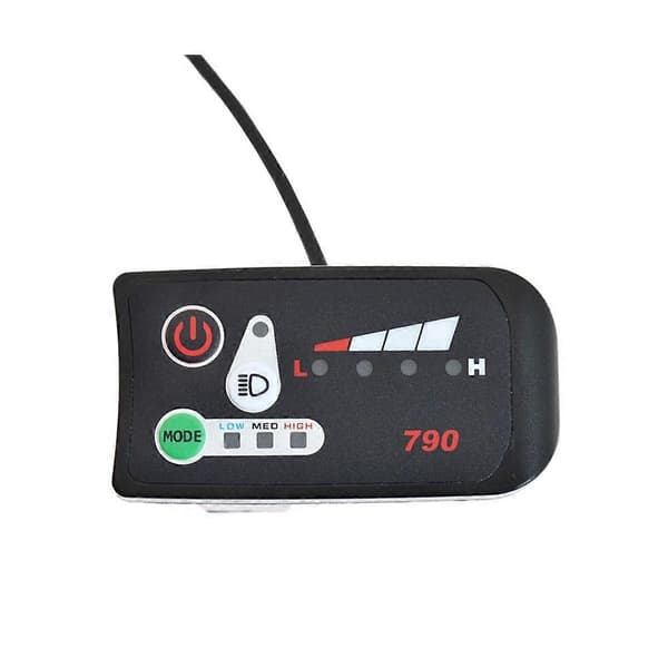 36V Elbil Elcykel Måler LED Strømdisplay 6 Km Booster Måler 790 Meter