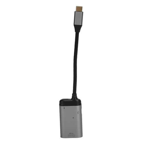 USB-C til DP-kabeladapter aluminiumslegering 8K 60Hz PD 100W ladekonverterer