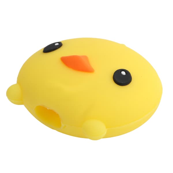 Mobile Phone Data Cable Protector Cute Animal Shape Phone USB Charging Cable Saver Yellow