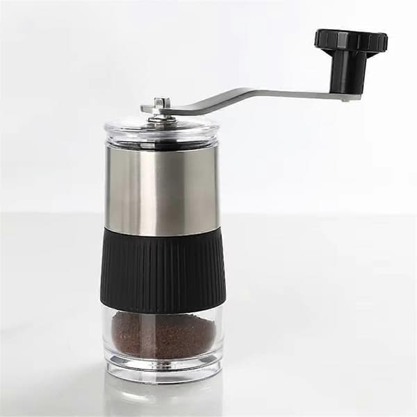 Manual Coffee Grinder - Stainless Steel with Ceramic Grinding Core, Hand-operated Bean Grinder, Compact