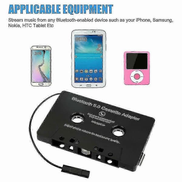 Bilradio Bluetooth Kassettmodtager Båndoptager Bluetooth 5.0 Kassette Aux-adapter – HZ