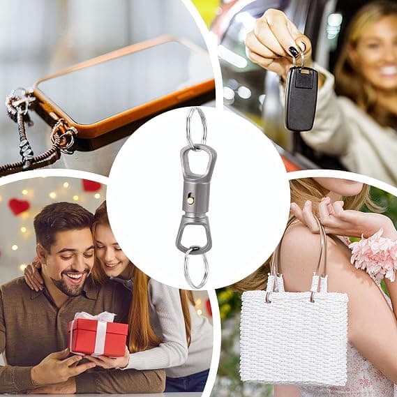 Quick Release Keychain, 360° Rotation, Detachable Rotating Keychain (DB)