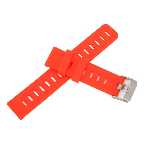 20 mm blød silikone rem urrem armbånd erstatning med flade lufthuller til Amazfit GTS 3 rød