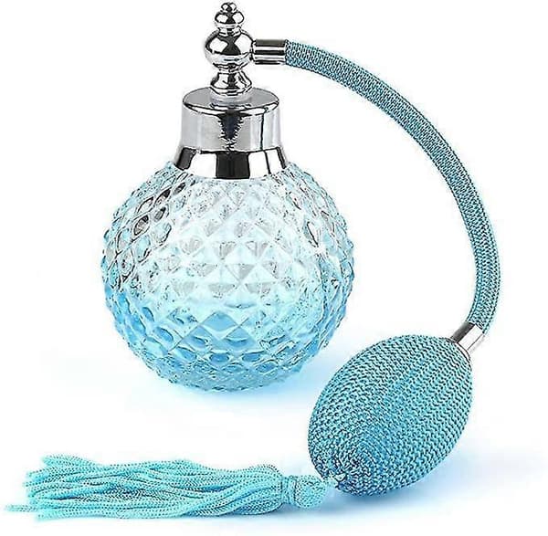Crystal Art Vintage Style Perfume Atomizer, Refillable Long Spray Bottle 100ml