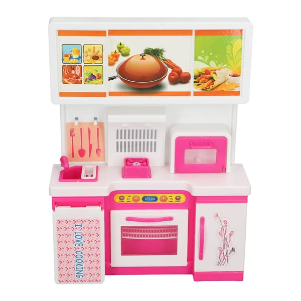 Kids Play Kitchen with Openable Oven Educational Pretend Play Cooking Game