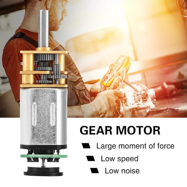 DC6V 2W GBMQ-GM12BY20 Magnetisk Kodet Disk Hall Encoder Gearmotor (6V 60RPM)
