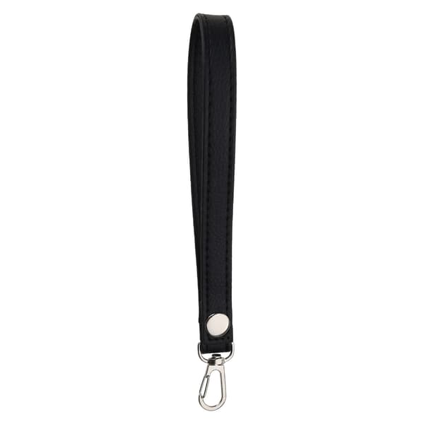 Sort PU-læder håndledsrem håndtag erstatning til håndtaske clutch