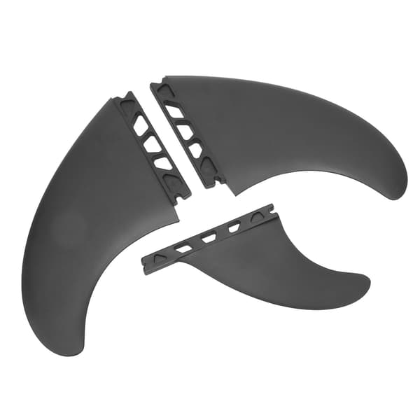 3 stk. fleksible, holdbare PVC-surfbrætfinner til oppustelige longboards