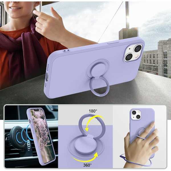 Kompatibel med iPhone 13 mobilskal – silikon, dammsäker, magnetisk – för sovrum