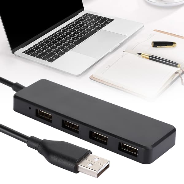 High-Speed USB 3.0 4-Port Ultra-Thin Portable Splitter