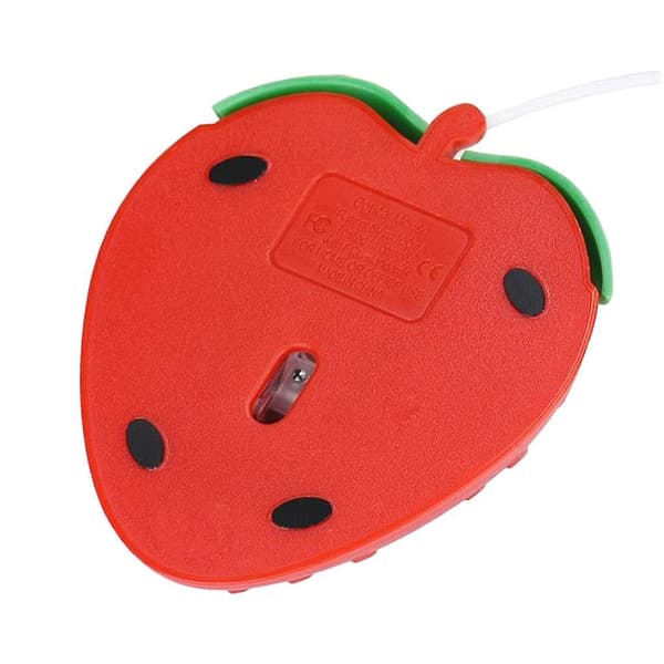 Söt Trådbunden Spelmus Jordgubbe Optisk USB Ergonomisk Datormus