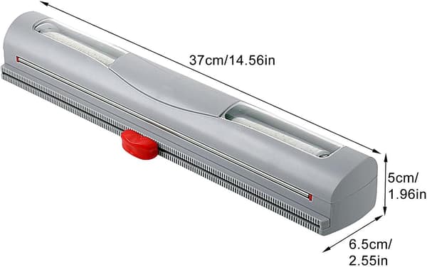 Plastfoliedispenser, Gjenbrukbar matfoliedispenser, Oppladbar matfoliedispenser, Grå