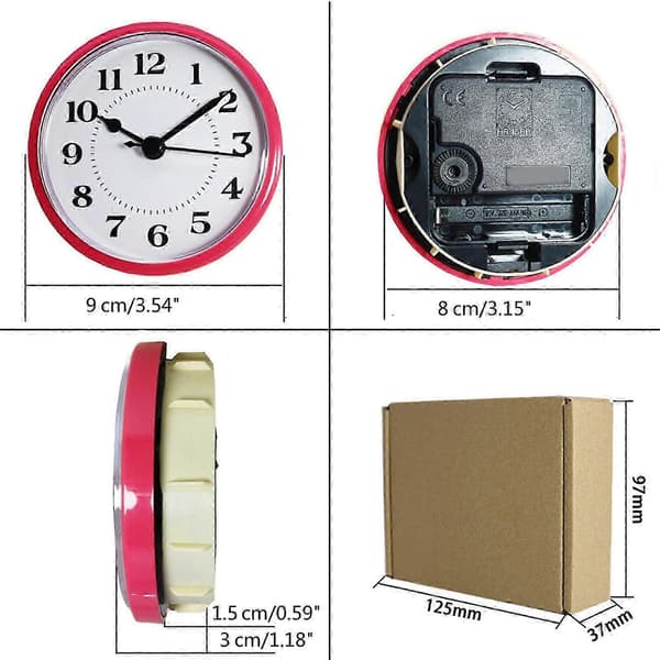 90mm Quartz Clock Insert, Round Dial with Roman or Arabic Numerals, DIY Clock Repair Replacement Part