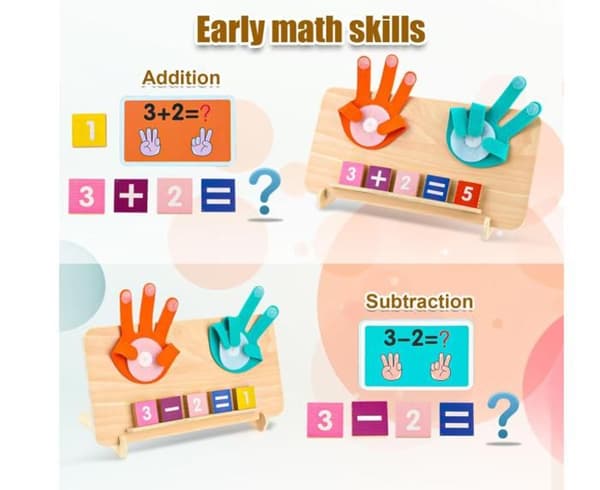 Math Toys for Kids Ages 3-5, Educational Counting Blocks, Math Manipulatives, School Supplies[YJD]