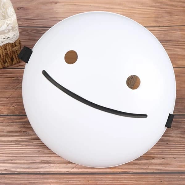 Cosplay Halloween Mask Drömmar Masker Tecknad Anime Vit Smile one size