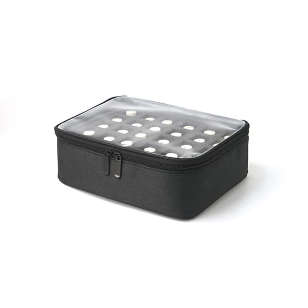 Bærbar Kosmetisk Taske Makeup Organizer til Neglelak Sort