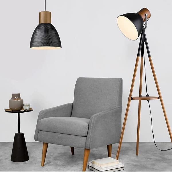 Modern Dome Ceiling Lights, Premium Quality Black Finish with Hammered Metal Shade for a Refined Touch, Adjustable Ceiling Lighting for Your Home