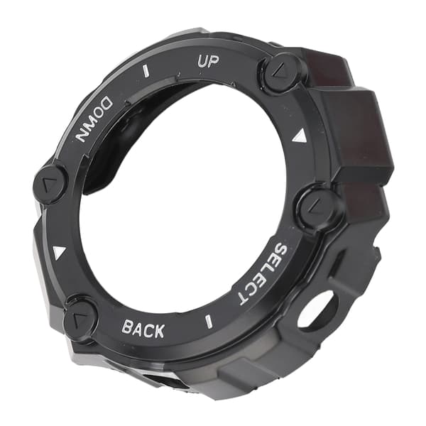 Amazfit TRex Watch Edge Bumper Protective Shell Ram - Sort skal med hvidt ord