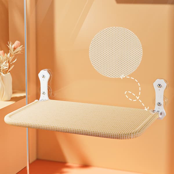 Foldable Cat Window Hammock Metal Frame Cordless Foldable Perch with 4 Strong Suction Cups Khaki Claw