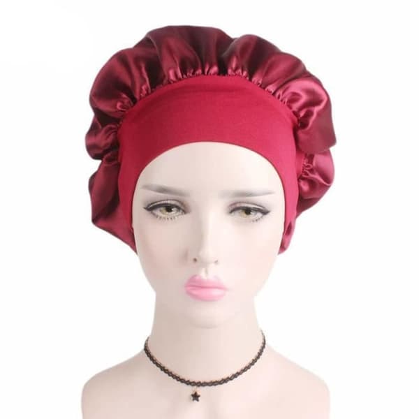 Badehætte, satin nathue til mænd og kvinder, sovepose, slidstærkt materiale, unisex - Type BK[DB]