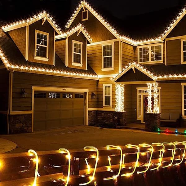 Flexible Solar String Lights for Landscape Lighting, Energy-Saving LED String Lights with 8 Lighting Modes, Waterproof Solar Powered Lights for the Garden