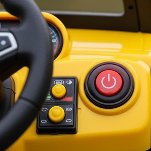 Ride On Toy Power Button, Slitesterk ABS Push Start Switch, Enkel Montering Reservedel for Barns Elbiler, 1-pakning