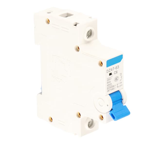 1P Miniatyrbryter for små kraftgenereringssystemer DZ47-63 230V 6A