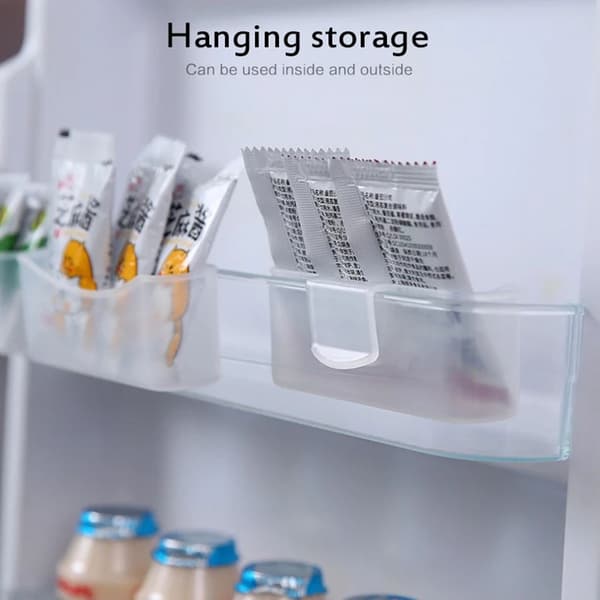 2 Storage Boxes Dustproof Adjustable Positions Anti-lost Sides Storage Spice Jars
