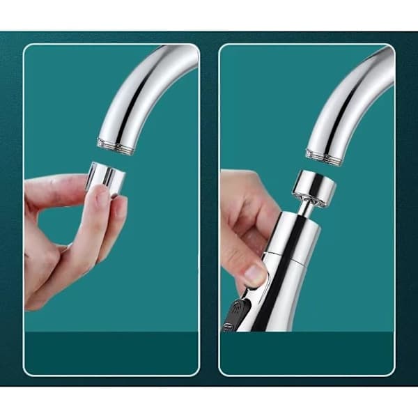 Kitchen Kitchen Equipment Kitchen Faucet Nozzle Kitchen Faucet 360 Degrees 1pc/Silver 1pc/Silver 1 pc/silver