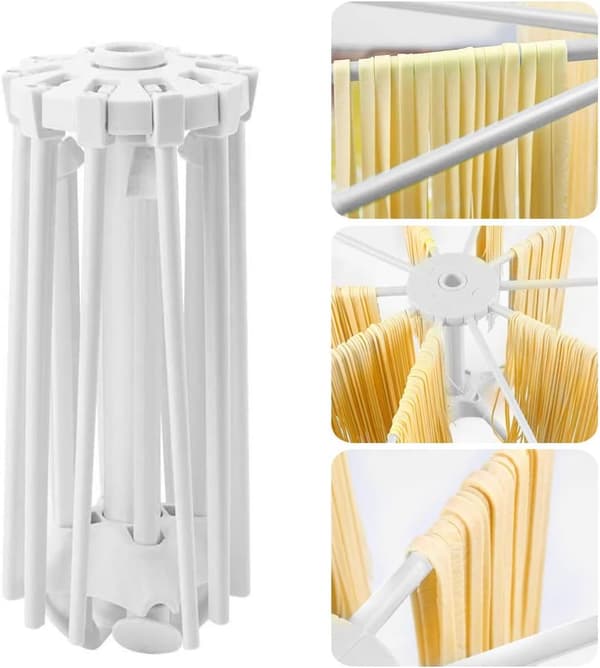 Portable drying rack for fresh pasta
