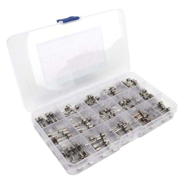 150 kpl lasiputkisulakesarja 0,1A - 30A 15 tyyppiä 5x20mm piirisuojaus
