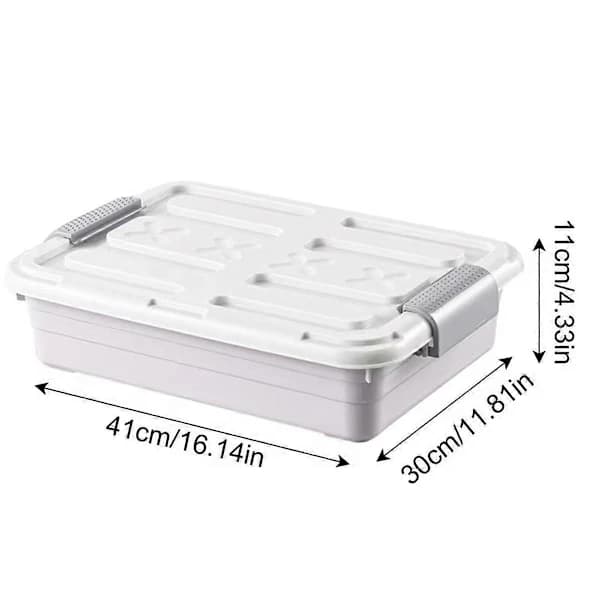Under-bed Storage Box with Waterproof Wheels, Large Capacity Space-Saving Solution for Home Organization Blue