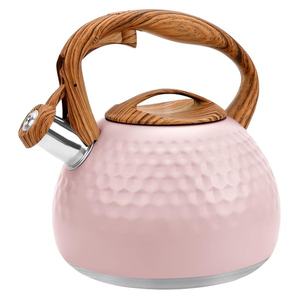 Tekande, 3L Rustfrit Stål Husholdningsfløjtende Tekande Pink